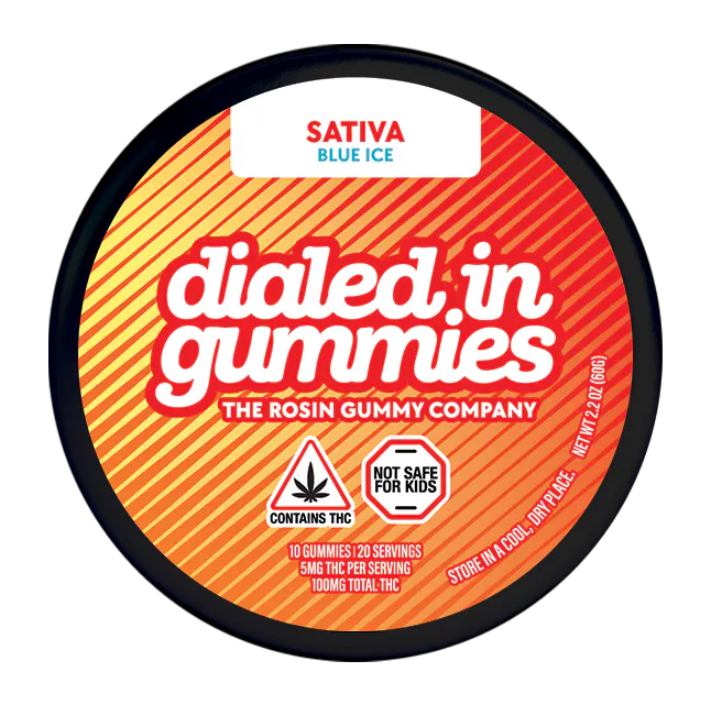 Dialed In Gummies Blue Ice Rosin Gummies