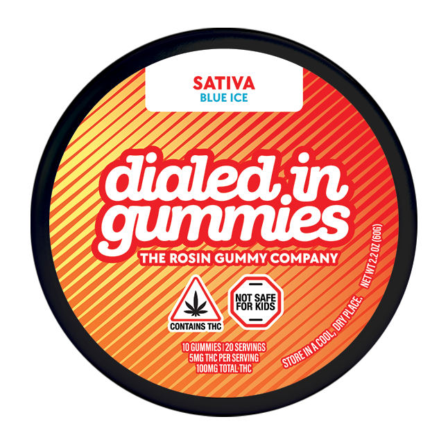 Dialed In Gummies Blue Ice Rosin Gummies