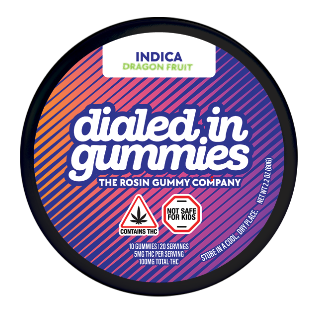 Dialed In Gummies Dragon Fruit Rosin Gummies