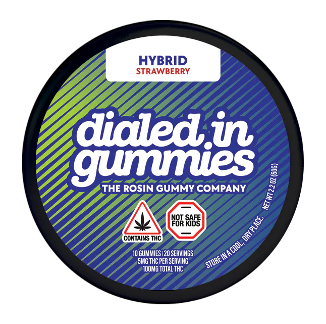 Dialed In Gummies Strawberry Rosin Gummies