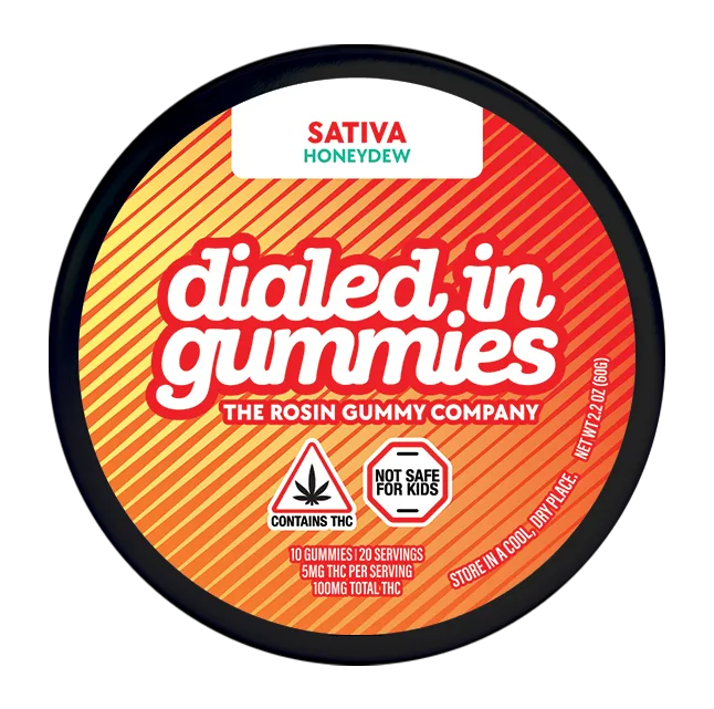 Dialed In Gummies Honeydew Rosin Gummies