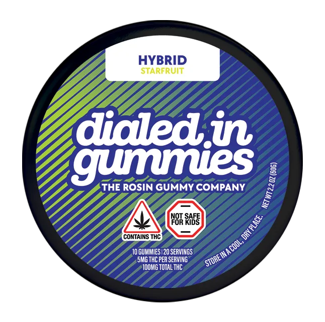 Dialed In Gummies Starfruit Rosin Gummies