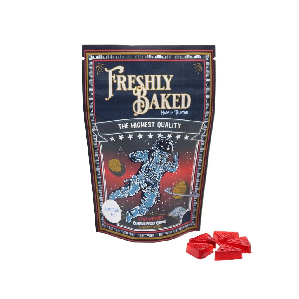 Freshly Baked Strawberry 1:1 (THC:CBD) Gummies